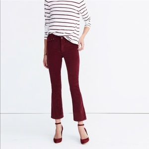 Madewell Cali Demi-Boot Jeans in Velvet